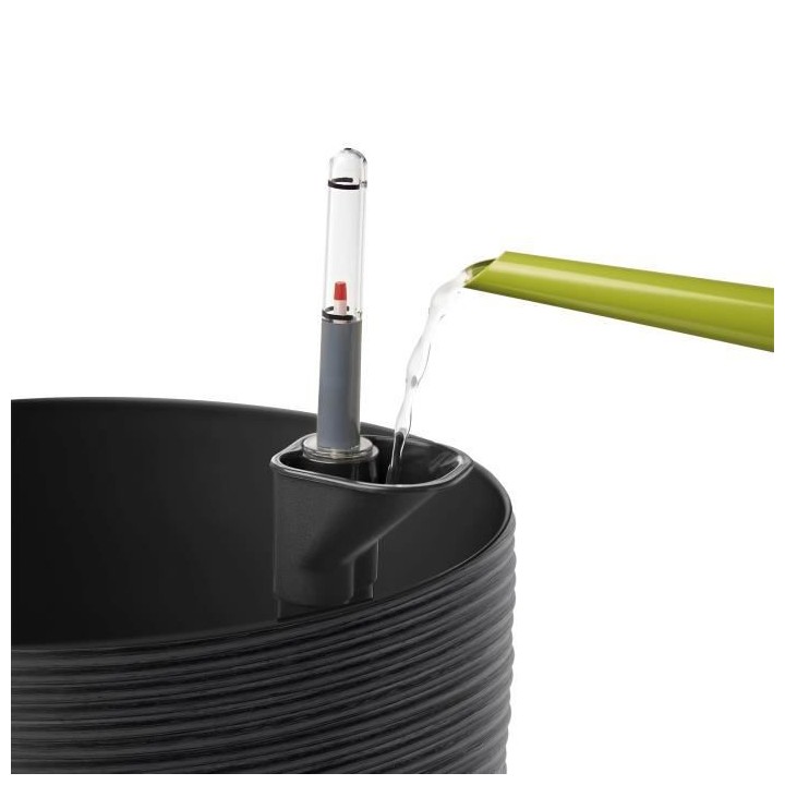 PoeTIC - Pot Casa Cosy rond granite - Ø24,8 x H 22 cm 7L avec réserv