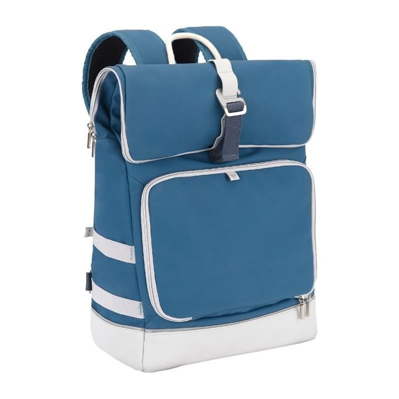 Babymoov Sac a dos a langer Le Sancy, Capacité ajustable 26 a 36L, Bleu