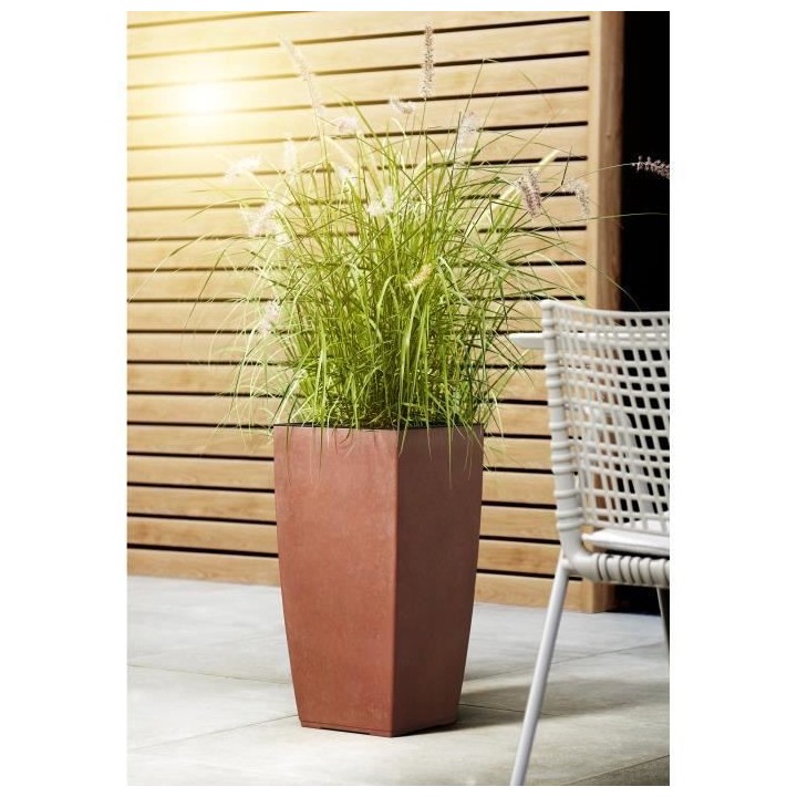 PoeTIC - Bac Casa Authentic carré haut 3058 corten - L 29,9 x l 29,9