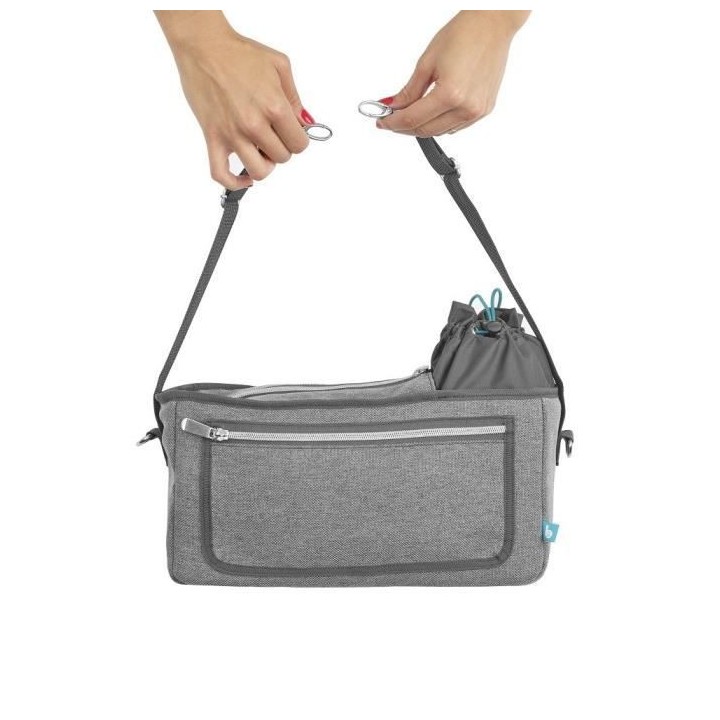 BABYMOOV Organisateur de Poussette Universel Stroller Bag Smokey