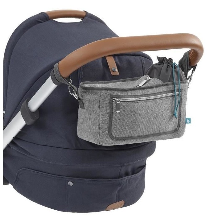 BABYMOOV Organisateur de Poussette Universel Stroller Bag Smokey
