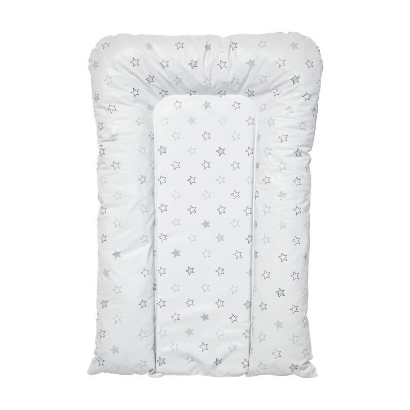 BABYCALIN Matelas a langer flocons Étoiles - Gris clair - 50 x 70 cm