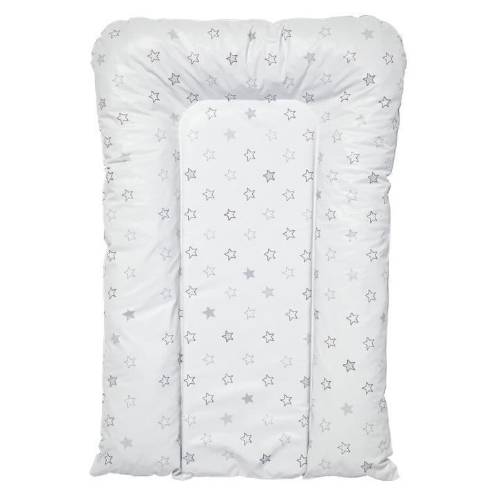BABYCALIN Matelas a langer flocons Étoiles - Gris clair - 50 x 70 cm