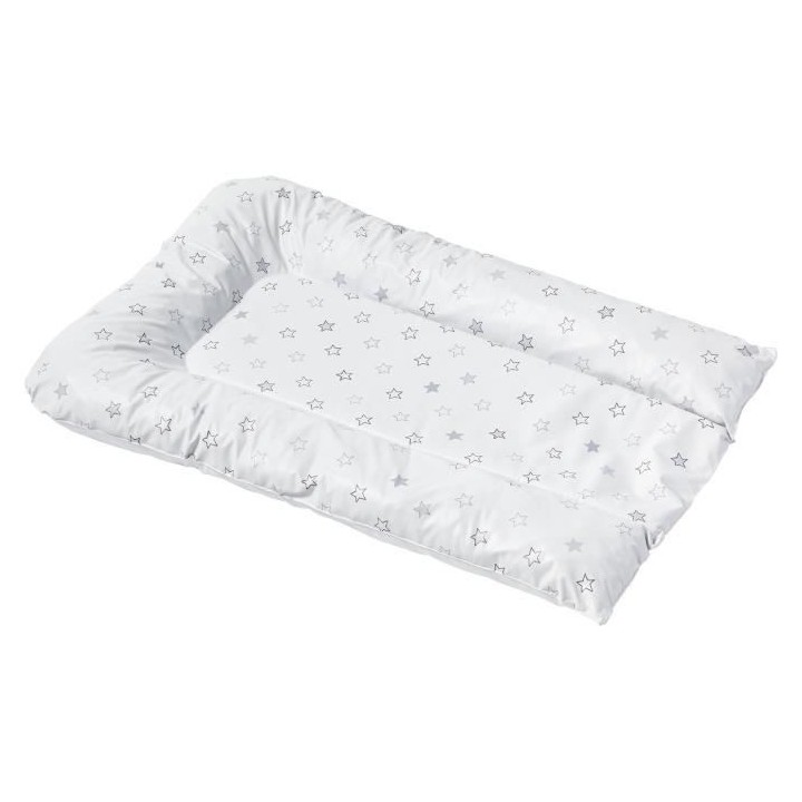 BABYCALIN Matelas a langer flocons Étoiles - Gris clair - 50 x 70 cm