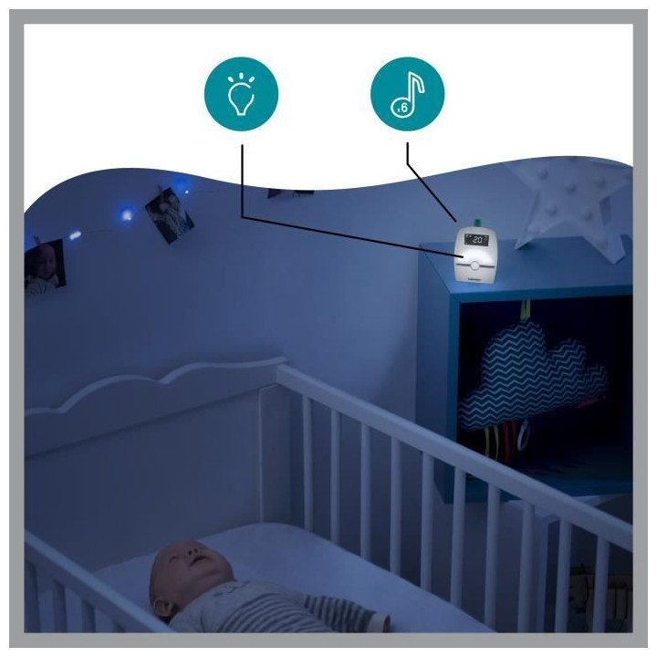 Babymoov Babyphone audio pour bébé Premium Care 1400 m