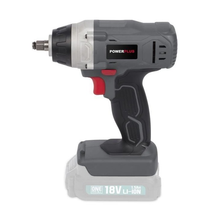 POWERPLUS Perceuse/Visseuse + Meuleuse d'angle + Clé a choc + Batteri