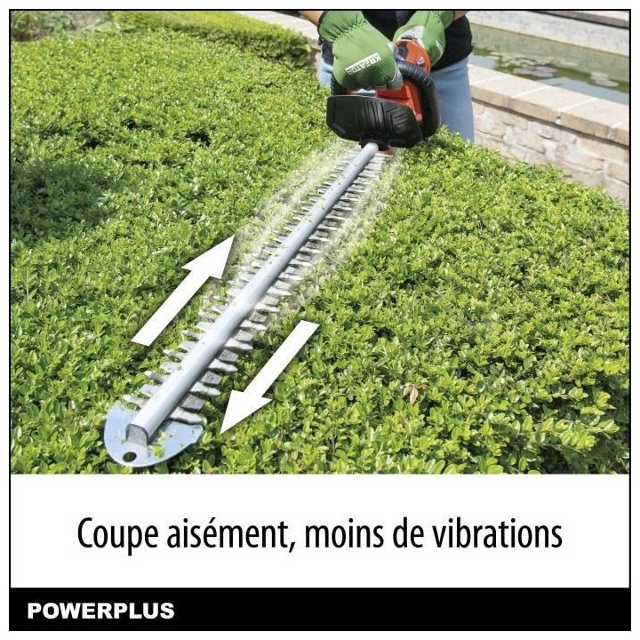 Dual Power Taille-Haie Batterie POWDPG7536 - 40 V, sans Batterie ni Ch