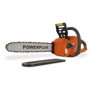 Powerplus Dual Power Tronçonneuse a Batterie POWDPG7576 - 40 V,Guide