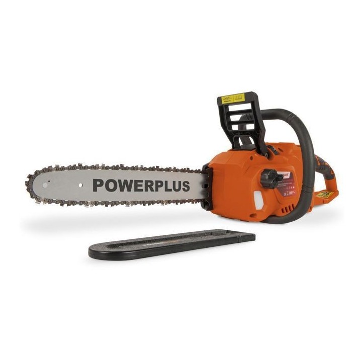 Powerplus Dual Power Tronçonneuse a Batterie POWDPG7576 - 40 V,Guide