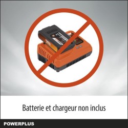 Powerplus Dual Power Tronçonneuse a Batterie POWDPG7576 - 40 V,Guide de 350 mm, sans Batterie ni Chargeur