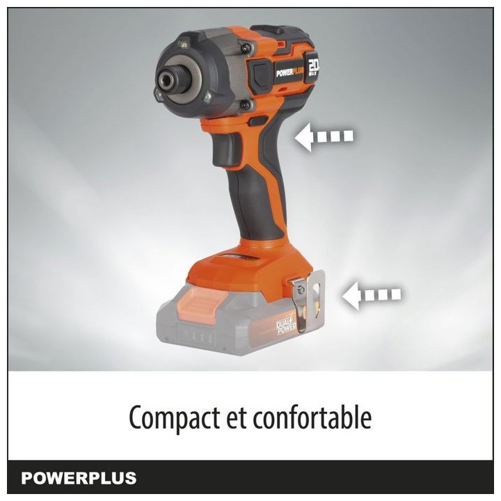 Visseuse a choc sans fil 20V 180Nm - DUAL POWER POWDP20100 - Livrée s