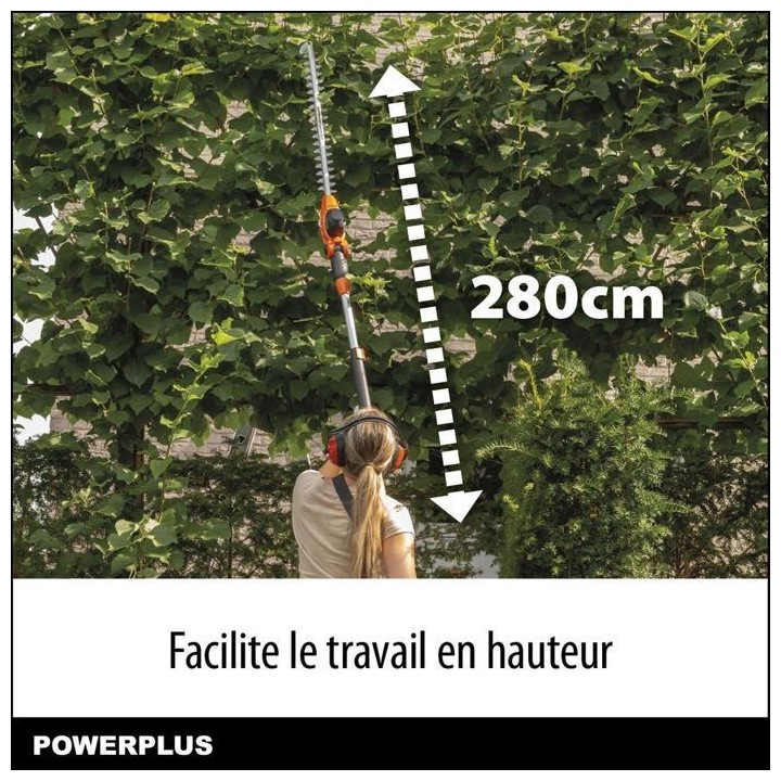 Dual Power Taille-Haie Batterie POWDPG75380 - 40 V, sans Batterie ni C