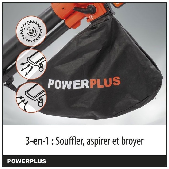 Dual Power 3-en-1 Souffleur de Feuilles a Batterie POWDPG75270 - 40 V,