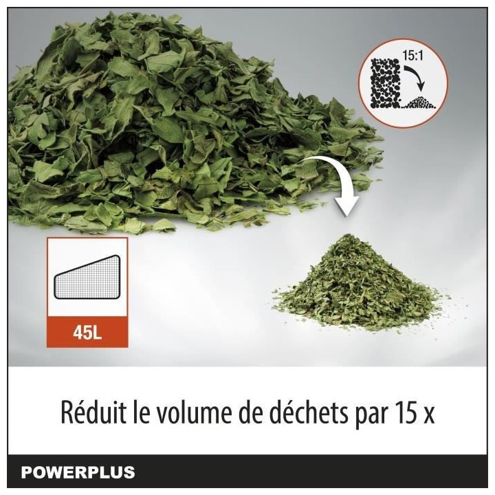 Dual Power 3-en-1 Souffleur de Feuilles a Batterie POWDPG75270 - 40 V,