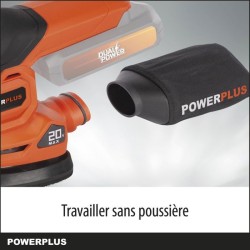 Ponceuse multi sans fil 20V + 1x abrasif 80G - DUAL POWER POWDP50200 - Livrée sans batterie ni chargeur