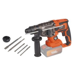 Marteau perforateur sans fil 40V 5J SDS-Plus BRUSHLESS + 5 accessoires - DUAL POWER POWDP15680 - Livré sans batterie ni chargeu