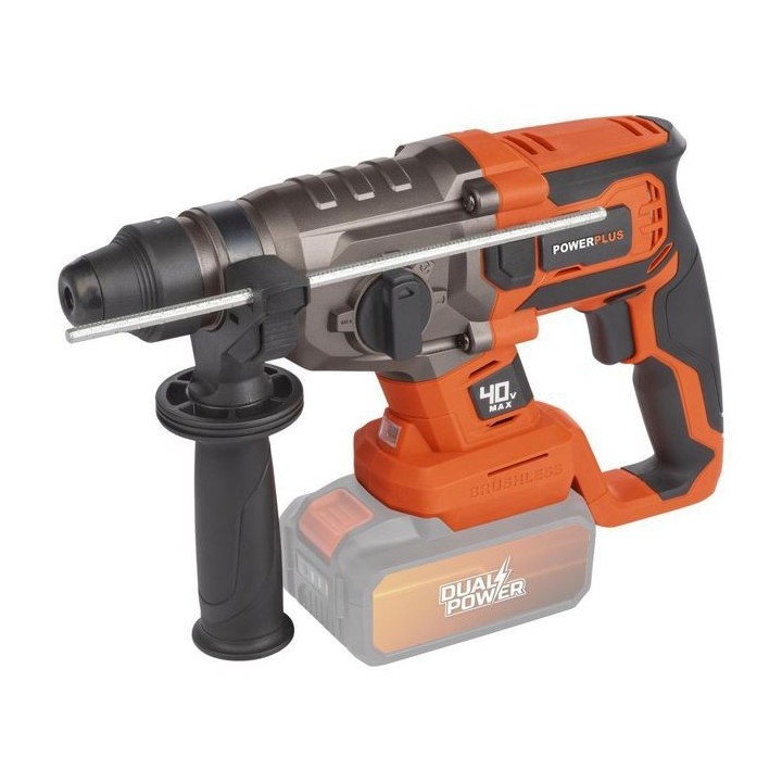 Marteau perforateur sans fil 40V 5J SDS-Plus BRUSHLESS + 5 accessoires