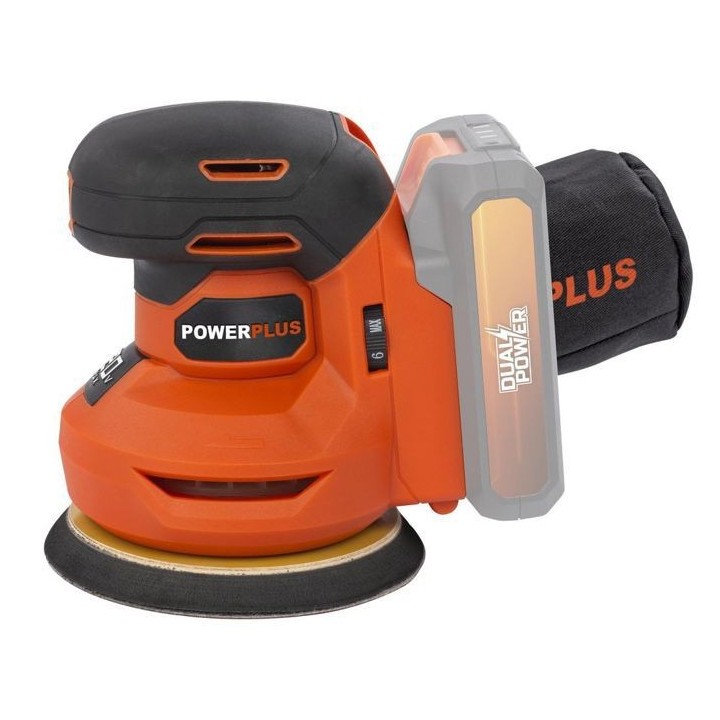 Ponceuse excentrique sans fil 20V Ø125 + 1x abrasif G80 - DUAL POWER