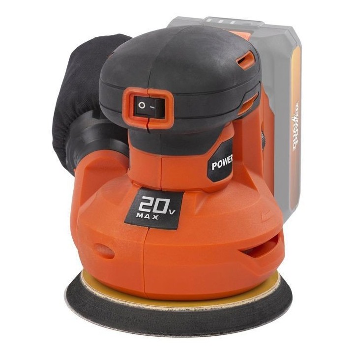 Ponceuse excentrique sans fil 20V Ø125 + 1x abrasif G80 - DUAL POWER