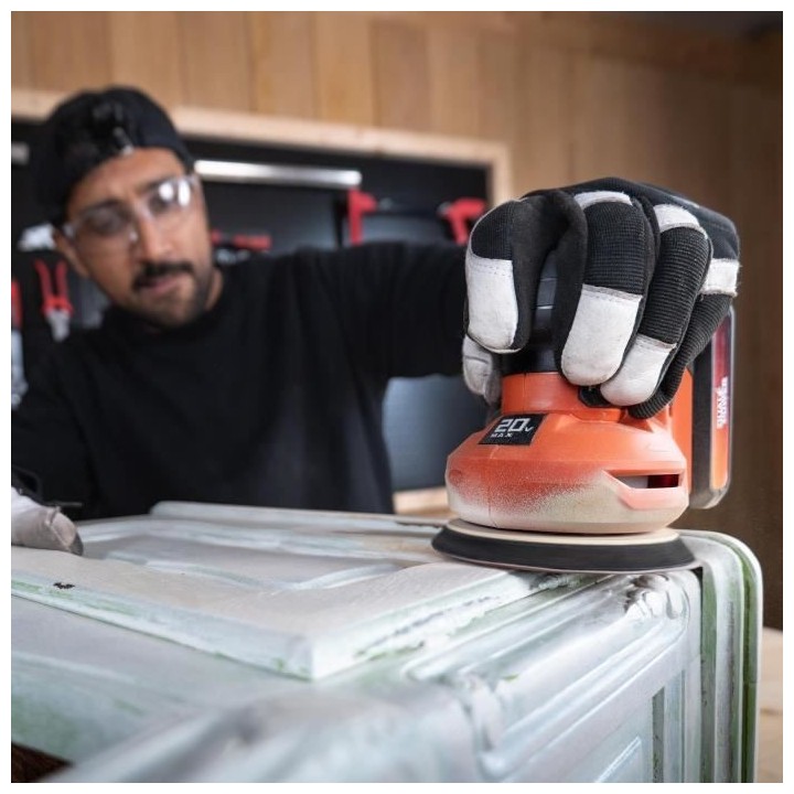 Ponceuse excentrique sans fil 20V Ø125 + 1x abrasif G80 - DUAL POWER