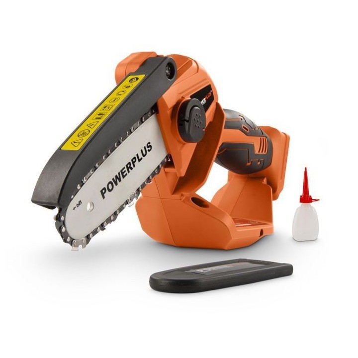 Powerplus Dual Power Tronçonneuse a Batterie POWDPG7572, 20 V, Guide