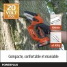 Powerplus Dual Power Tronçonneuse a Batterie POWDPG7572, 20 V, Guide de 100 mm a 14 Dents sans Batterie ni Chargeur