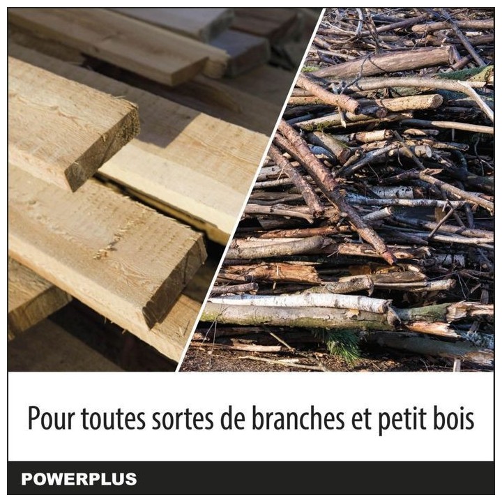 Powerplus Dual Power Tronçonneuse a Batterie POWDPG7572, 20 V, Guide