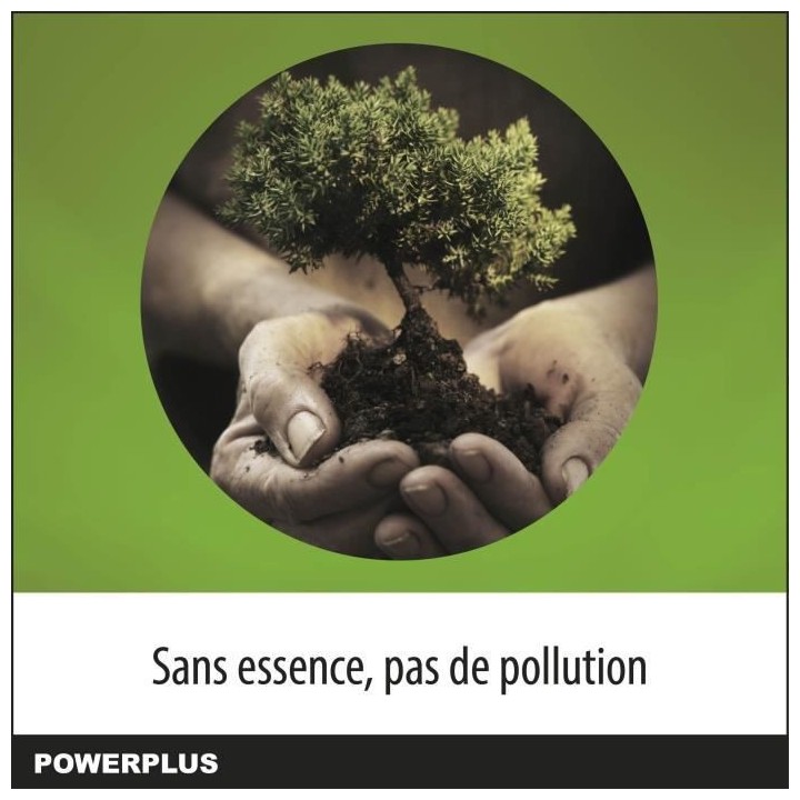 Powerplus Dual Power Tronçonneuse a Batterie POWDPG7572, 20 V, Guide