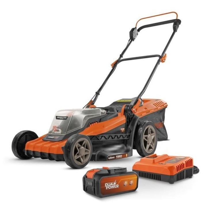 Powerplus Dual Power Tondeuse Gazon Batterie POWDPGLWS2 - Tondeuse a G