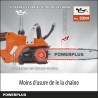 Powerplus Dual Power Tronçonneuse a Batterie POWDPGSET41 - 20 V, Guide de 300 mm, Batterie et Chargeur Inclus