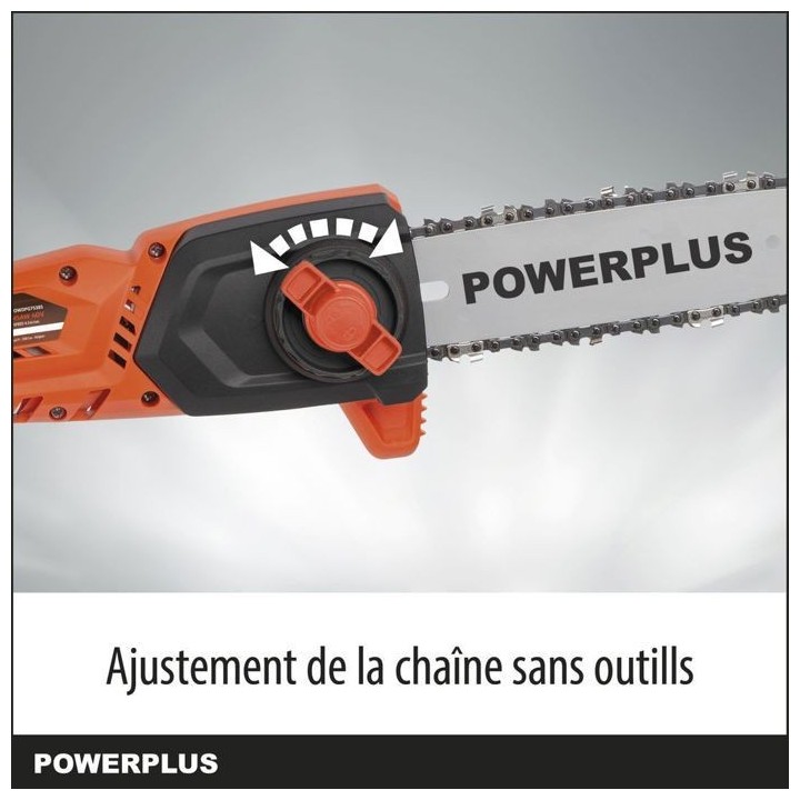 Powerplus Dual Power Tronçonneuse Téléscopique a Batterie POWDPGSET