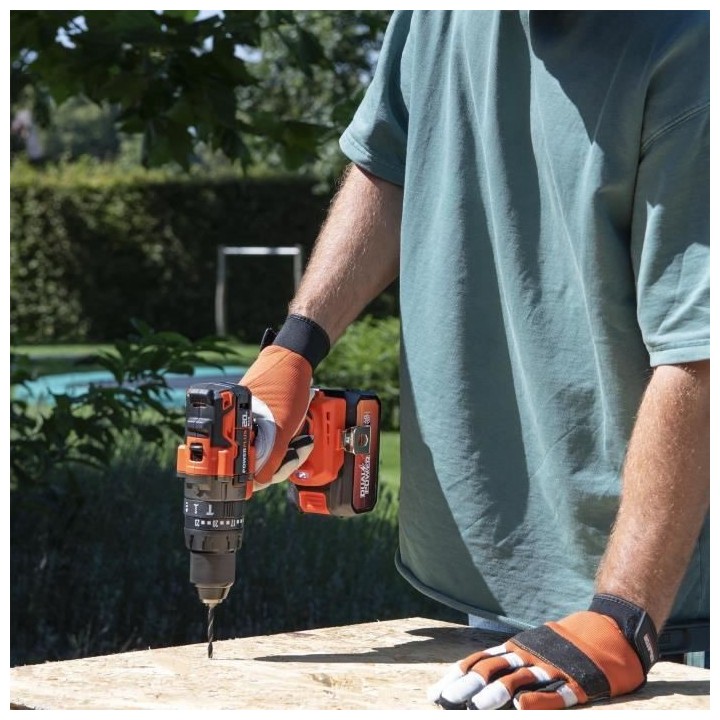 Perceuse visseuse a percussion sans fil 20V 50Nm + 15 accesoires - DUA