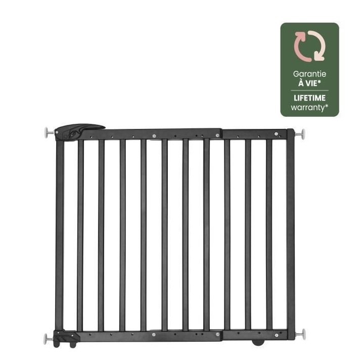 Badabulle Barriere de sécurité extensible Deco Pop Noir 63-106 cm