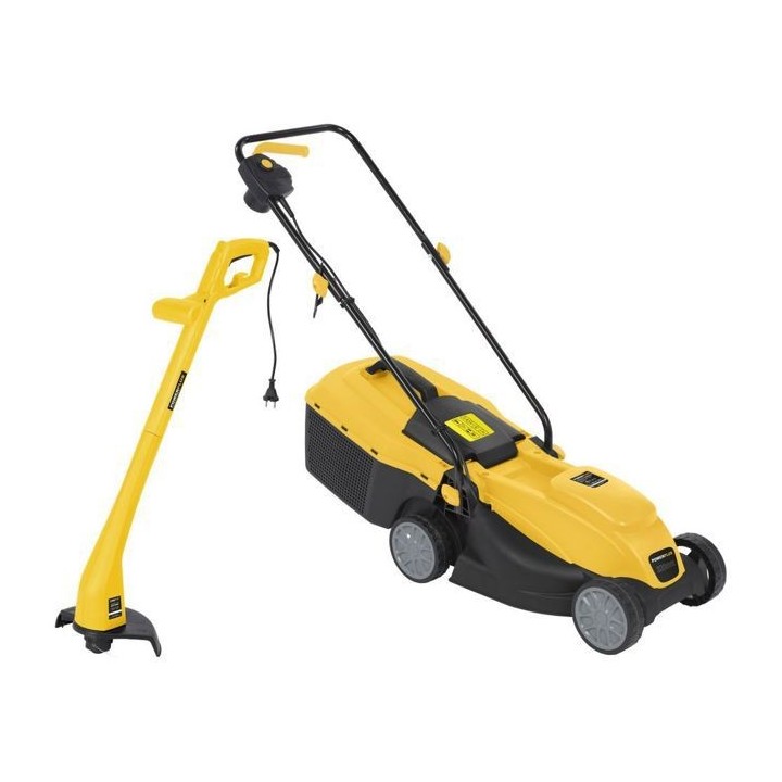 Powerplus Tondeuse Gazon et Coupe-Bordure Électrique POWXG6212T - Ton