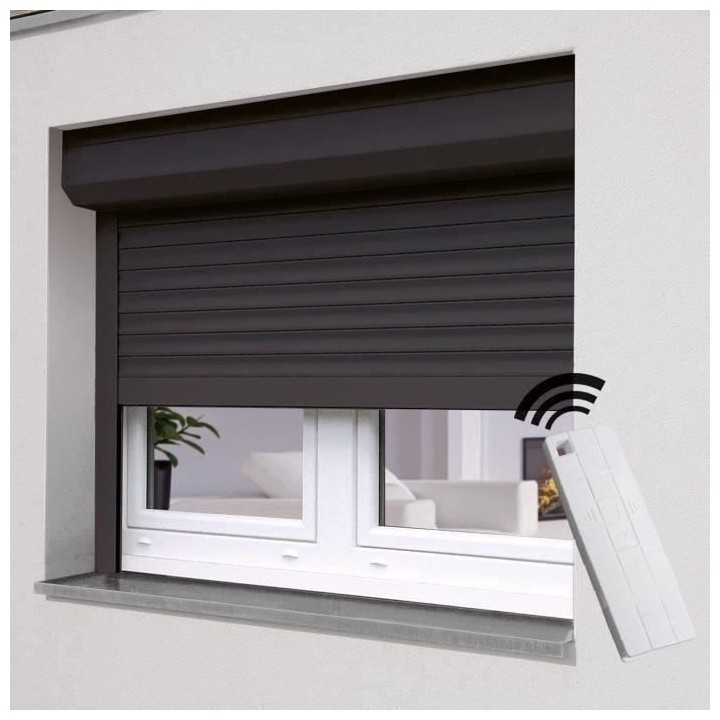 Volet roulant H220 cm x L120 cm Aluminium recoupable en largeur et hau