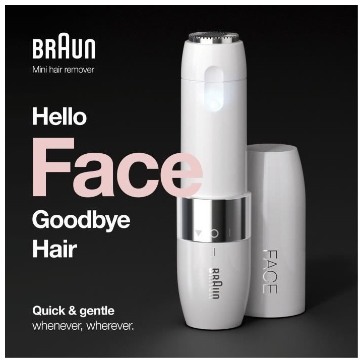 Braun Face Mini FS1000 Rasoir Visage éléctrique pour femme - Doux po