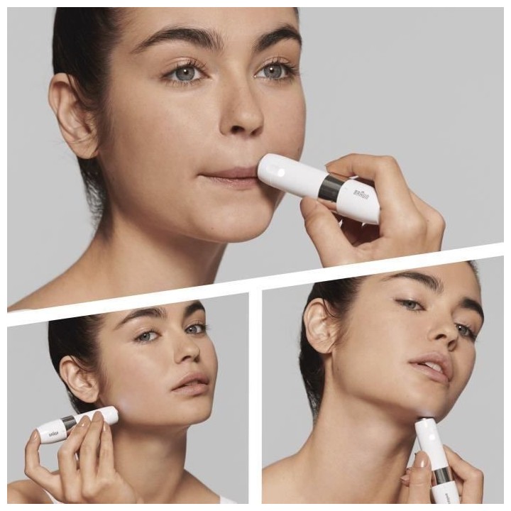 Braun Face Mini FS1000 Rasoir Visage éléctrique pour femme - Doux po