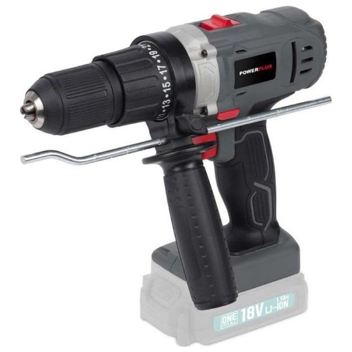 POWER PLUS Perceuse visseuse a chocs 18 v Li-on (batterie non comprise