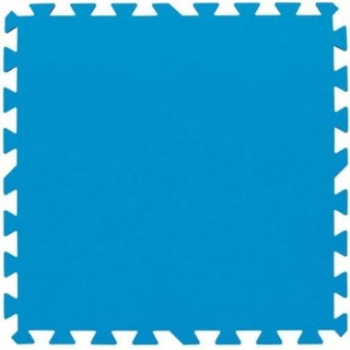 BESTWAY Lot de 9 Dalles de protection de sol mousse bleu 50 x 50 cm é