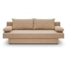 Banquette convertible 3 places Pyry - Tissu beige /sable L 187 x P 85 cm