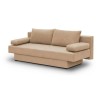 Banquette convertible 3 places Pyry - Tissu beige /sable L 187 x P 85 cm