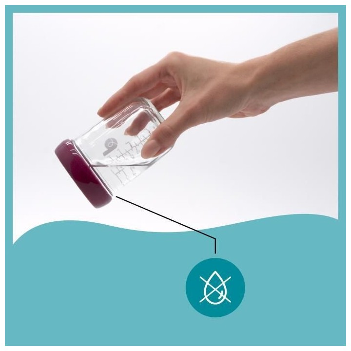 Babymoov Babybols en verre - Multiset - Pots de conservation hermétiq