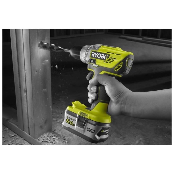 RYOBI Perceuse-visseuse 18V 50 Nm - 2 vitesses - Livrée avec 1 batter