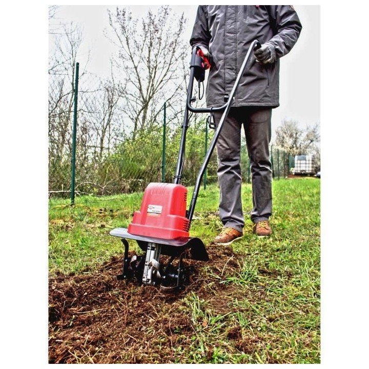 RACING Motobineuse électrique 1000 W 4 Fraises 30cm