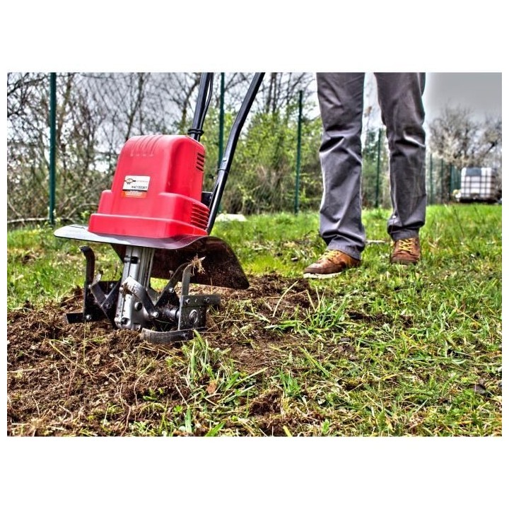 RACING Motobineuse électrique 1000 W 4 Fraises 30cm