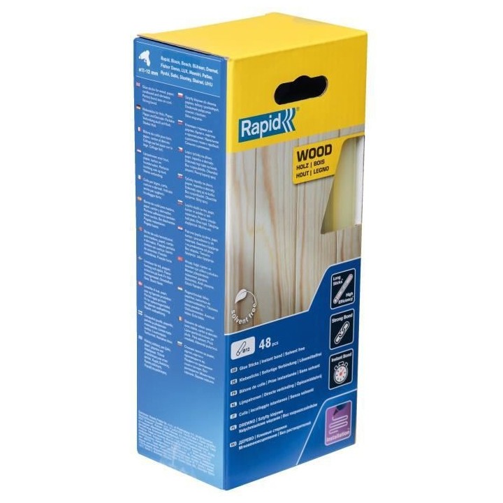 Rapid Bâtons de colle Bois 12 mm