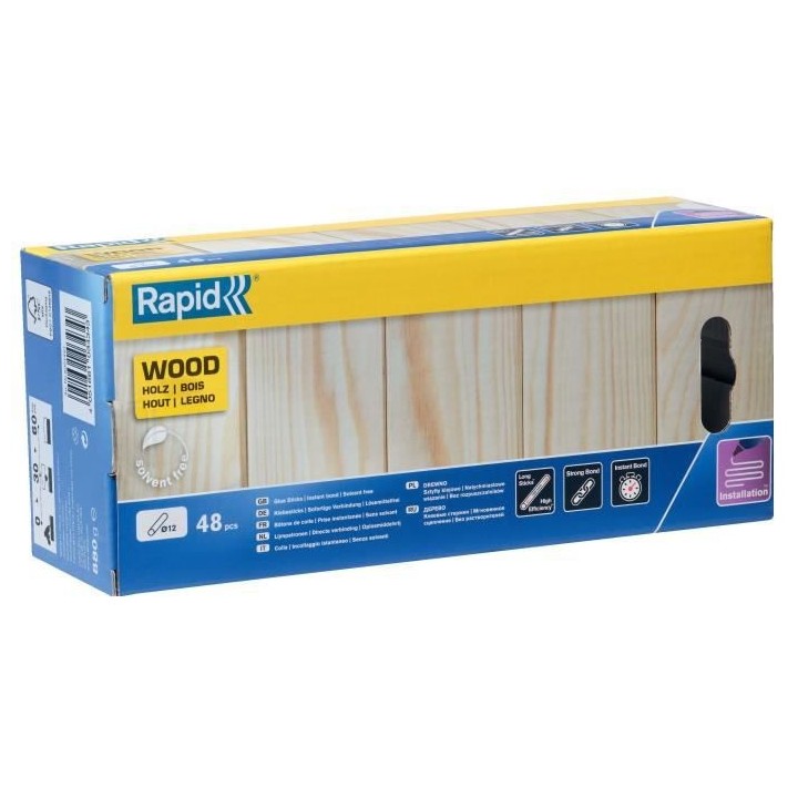 Rapid Bâtons de colle Bois 12 mm