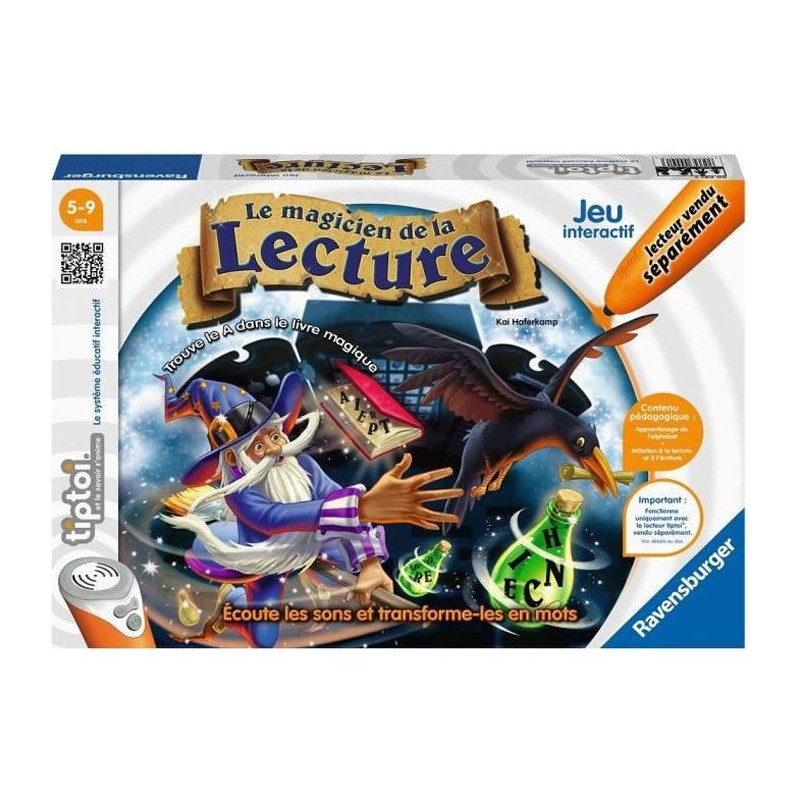 tiptoi - Le magicien de la lecture - Ravensburger - Jeu électronique éducatif - Des 5 ans - en français