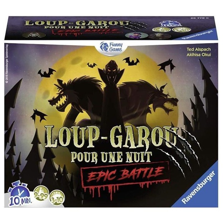 Loup-Garou pour une Nuit - Epic Battle - Ravensburger - Jeu d'ambiance
