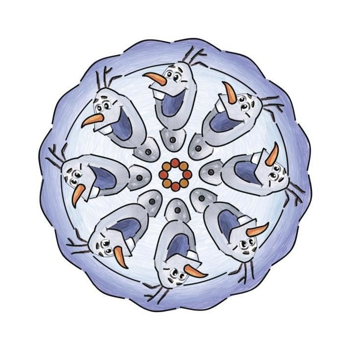 RAVENSBURGER - Mandala mini Disney La Reine des Neiges 2